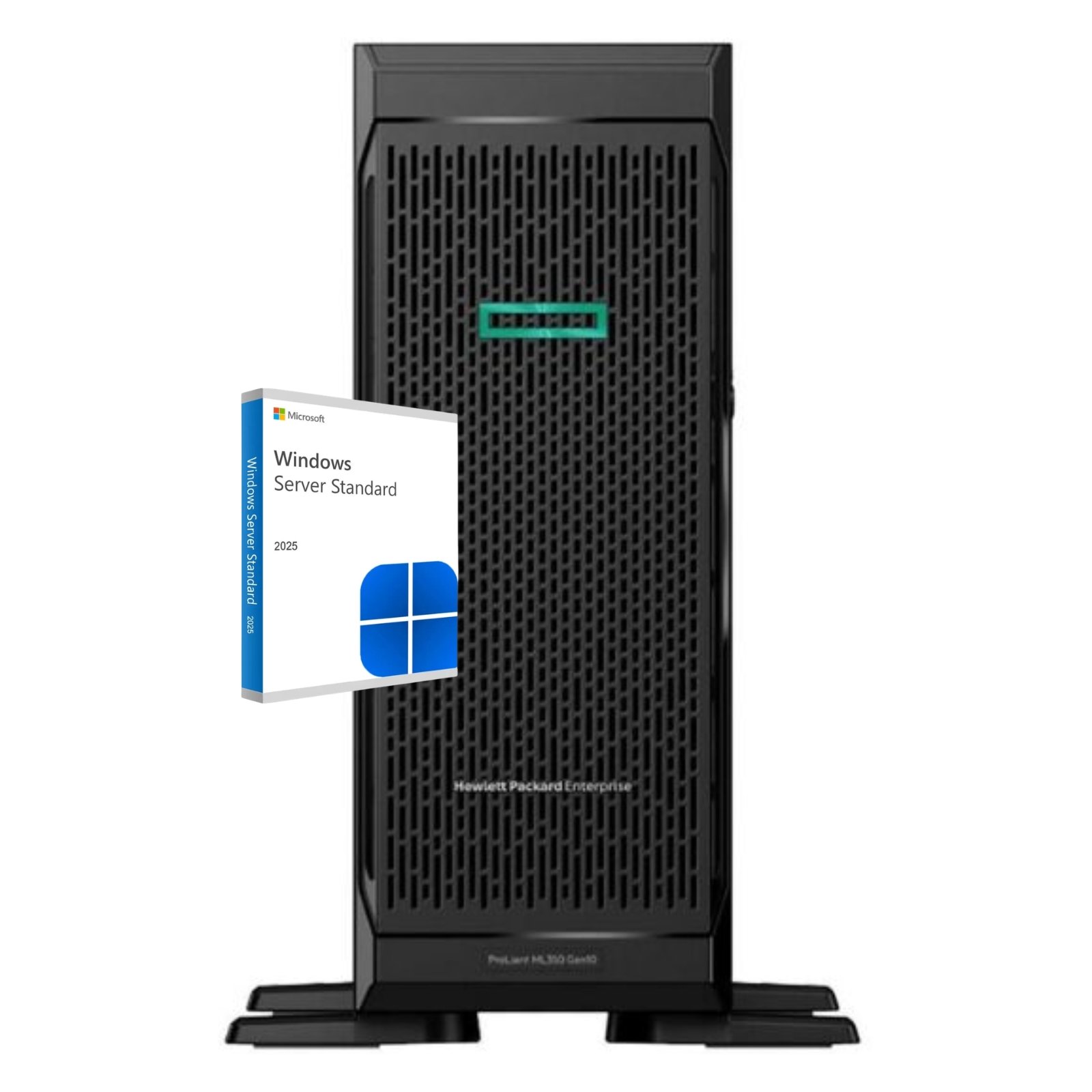 HPE ProLiant ML350 GEN10 | Xeon Gold 5218 | 64GB | 2xSSD 500GB + 6xHDD 1.2TB | Windows Server 2025