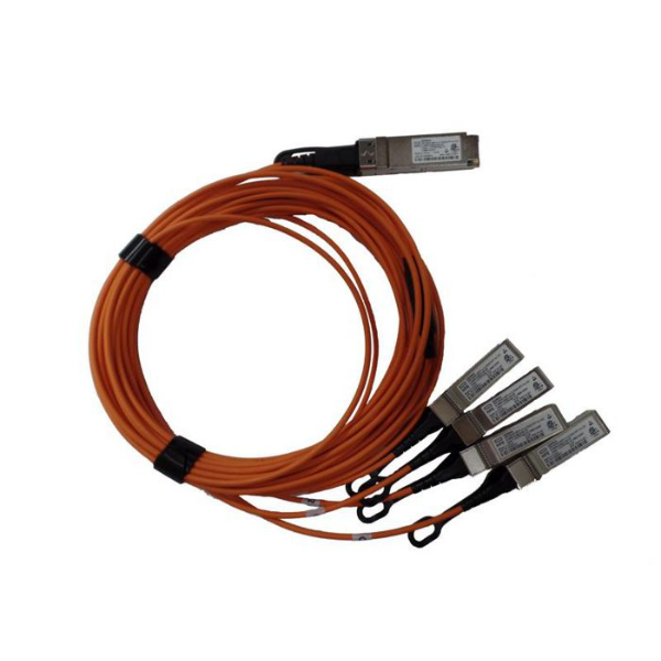 Cabo HP Fibra Ótica 40GbE QSFP+ para 4x 10GbE SFP+ 5 Metros