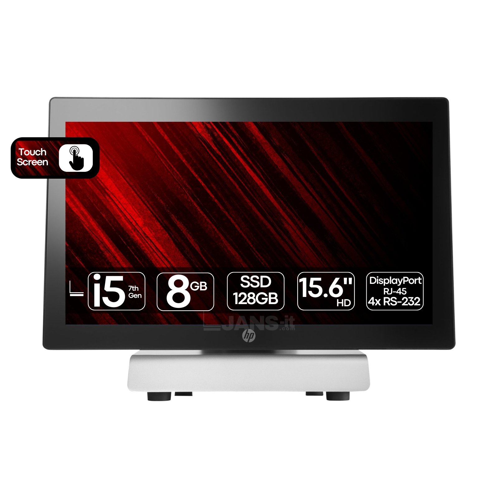 HP RP9 G1 POS | i5-7600 | 8GB | SSD 128GB | 15.6″ HD | Touchscreen