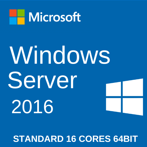 Microsoft Windows Server 2016 Standard 16 Cores 64Bit