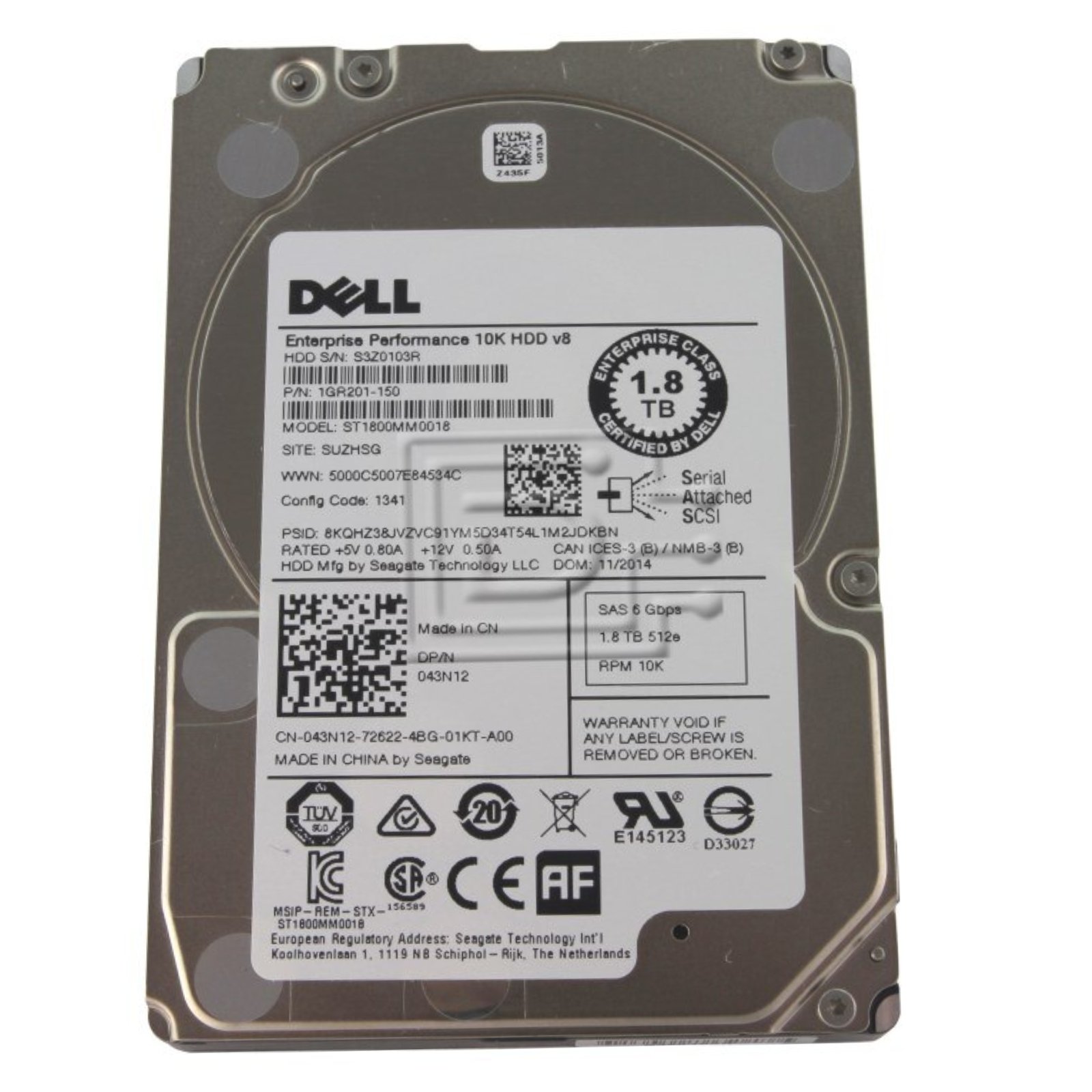 Seagate HDD 1.8TB SAS 10k 12G 2.5″