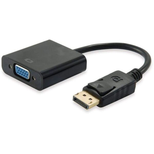 [Novo]Adaptador DP Macho para HD15 VGA Fêmea