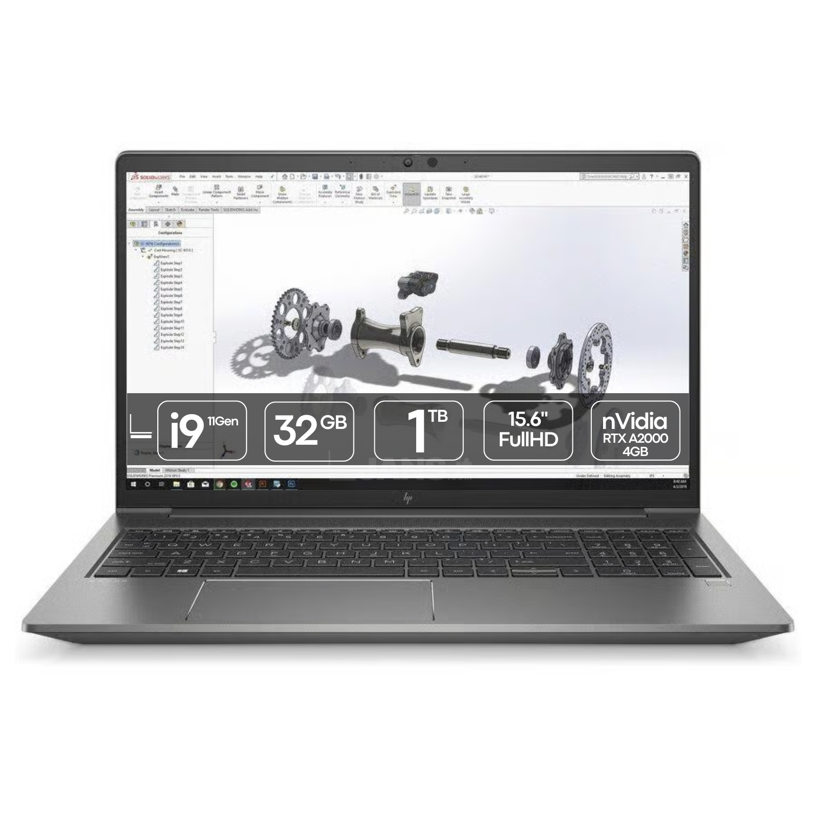HP Zbook Power 15 G8 | i9-11950H | 32GB | SSD 1TB | RTX A2000 4GB | 15.6″ FHD | Win 11