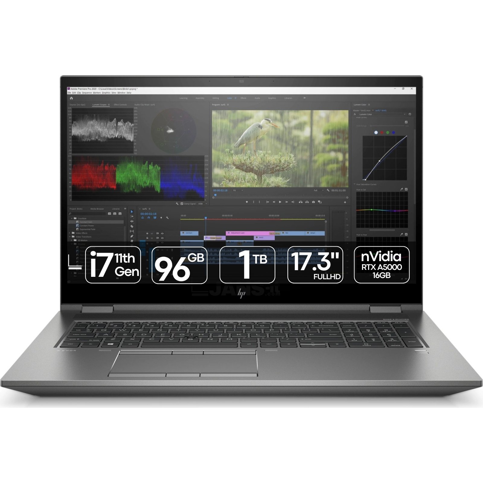 HP ZBook 17 G8 Fury | i7-11850H | 96GB | SSD 1TB NVMe | RTX A5000 16GB | 17.3″ FHD