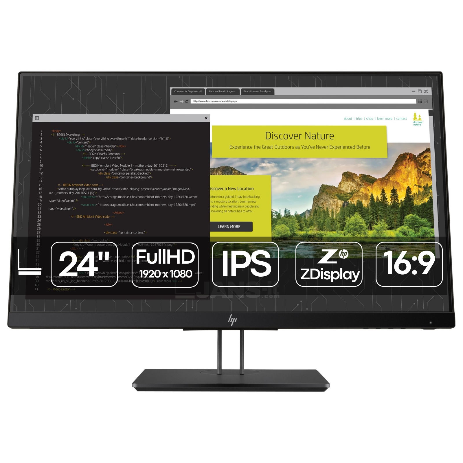HP ZDisplay Z24nf G2 | 24″ | IPS | FullHD