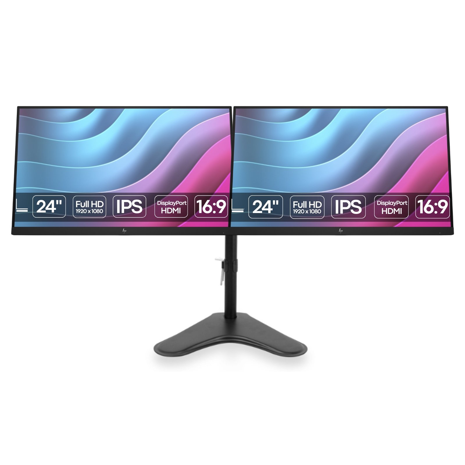 Dois Monitores HP EliteDisplay E24 G5 | 24″ | FullHD | IPS