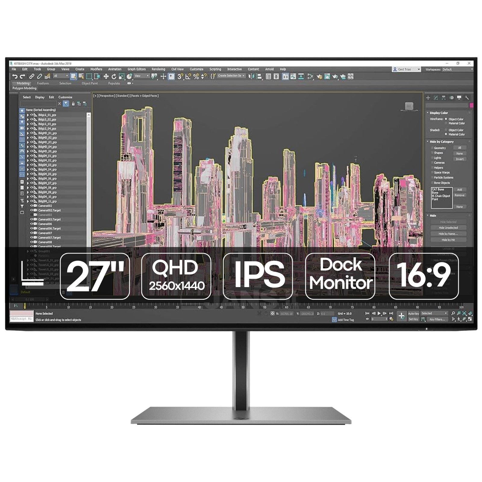 HP Z27u G3 27″ QHD IPS – Dock Monitor