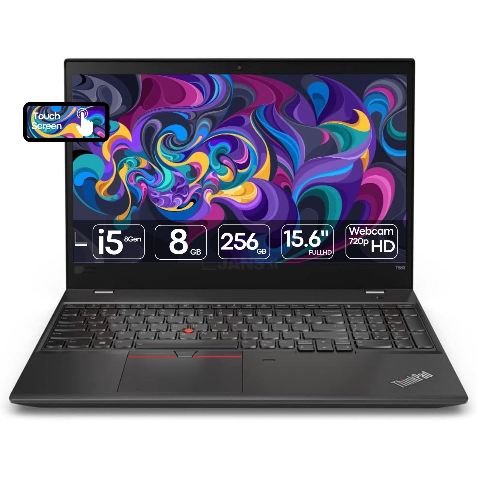 Lenovo ThinkPad T580 | i5-8350u | 8GB | SSD 256GB | 15.6″ FHD | Touchscreen