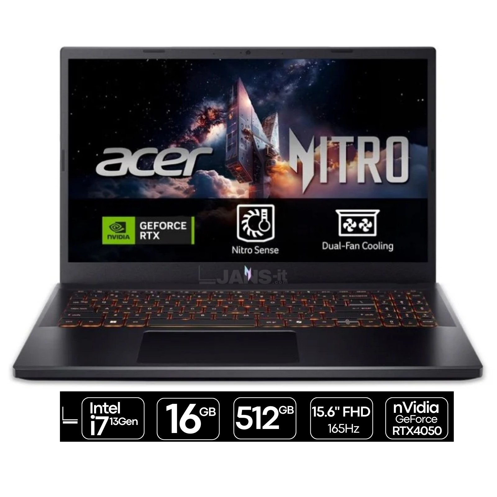 Acer Nitro AN15-51 i7-13620H | 16GB | SSD 512GB | 15.6″ FHD 165Hz | RTX4050