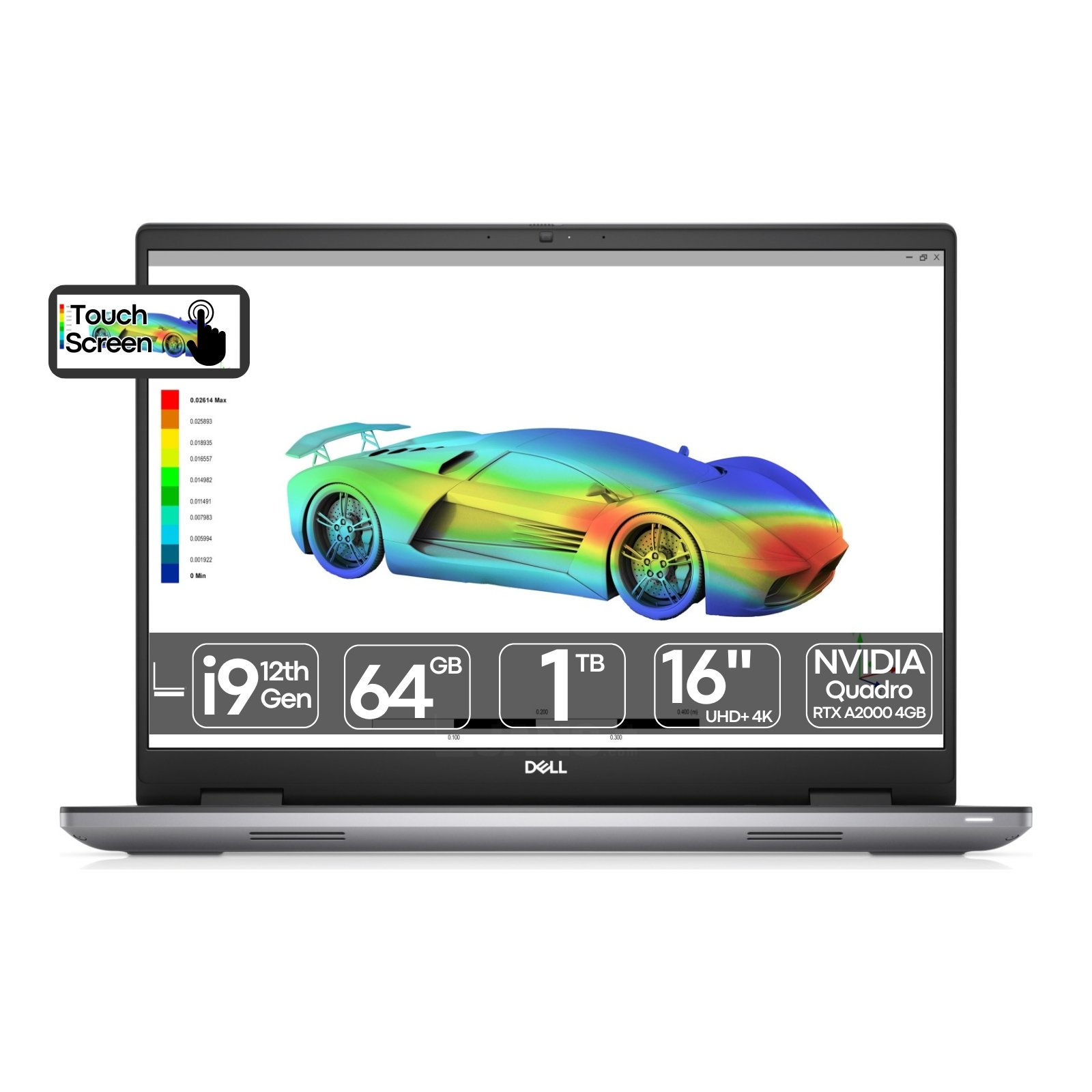 Dell Precision 7670 | i9-12950HX | 64GB | SSD 1TB | RTX A2000 4GB | 16″ UHD+ 4K | Touchscreen